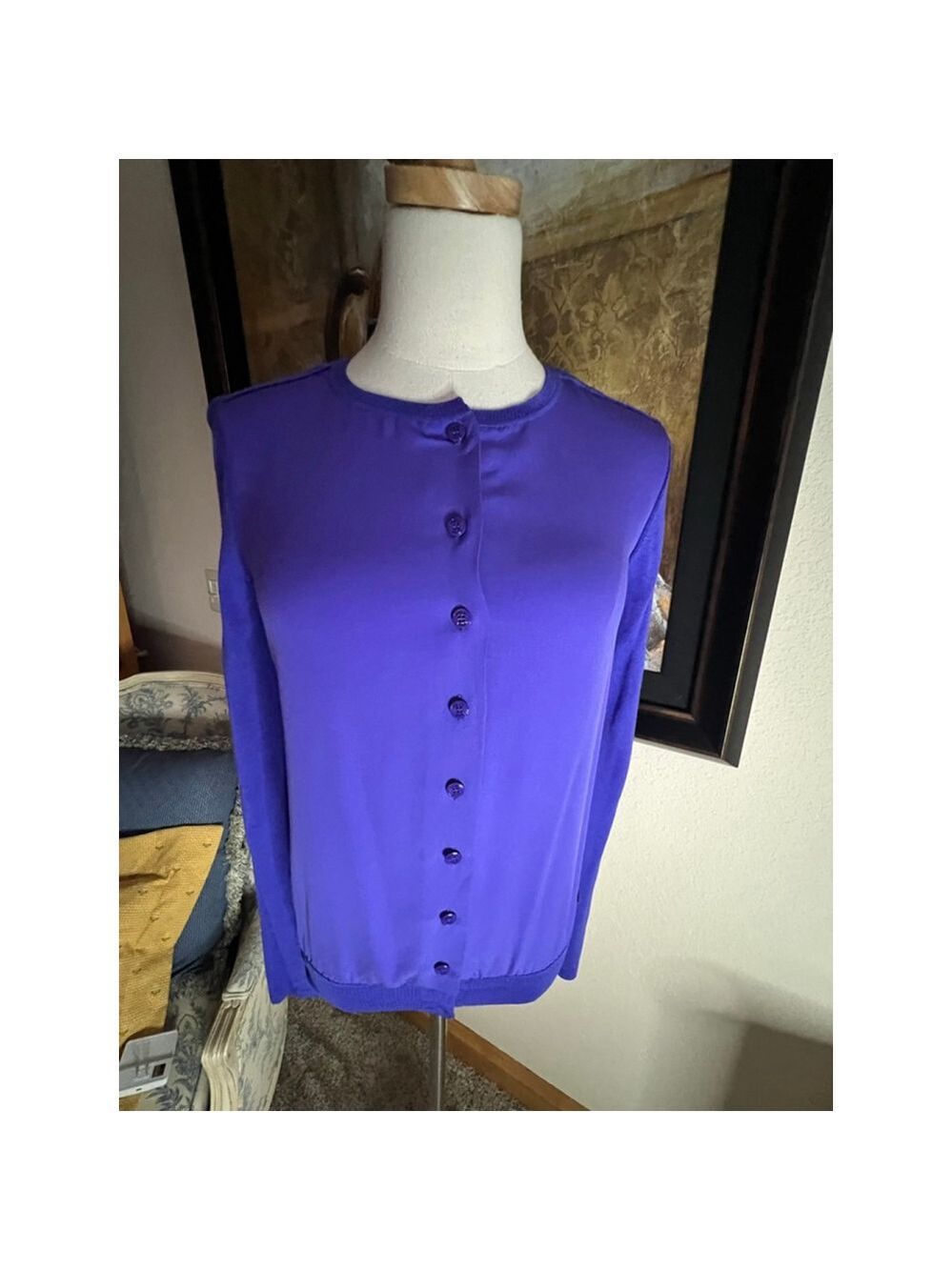 NWOT Women's EMILIO PUCCI Purple Cardigan S